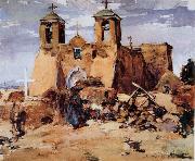 Nikolay Fechin The Church in Tuoerce oil painting reproduction